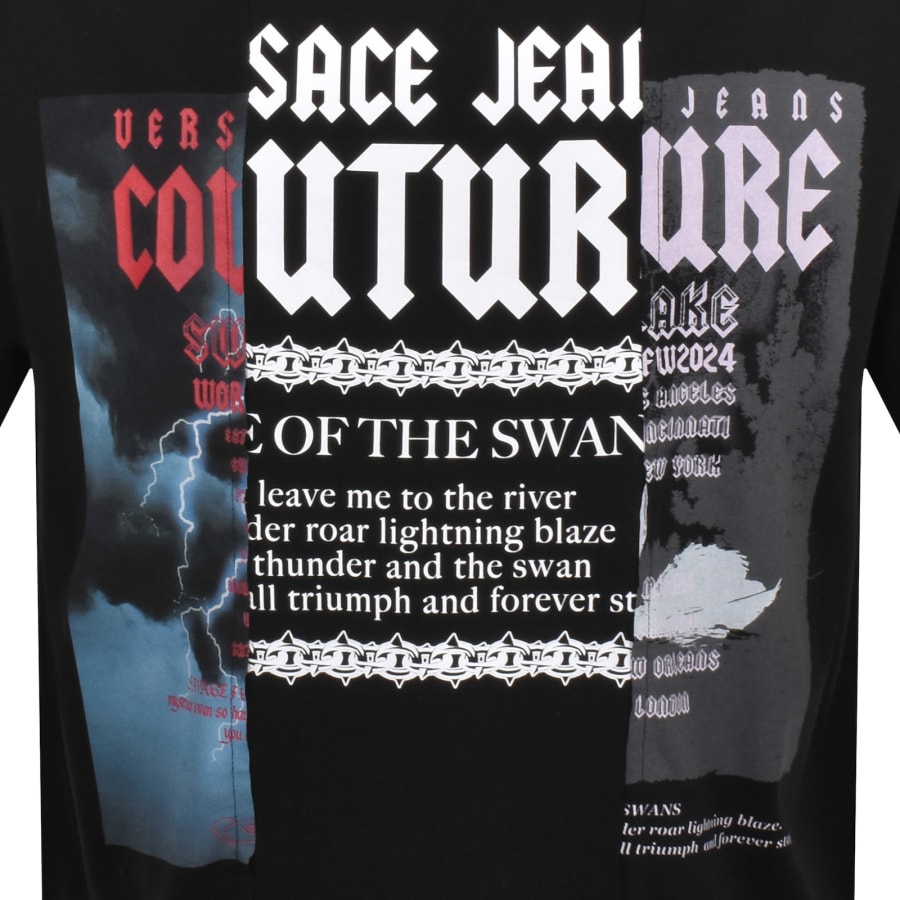 Versace Jeans Couture Logo T Shirt Black | Mainline Menswear